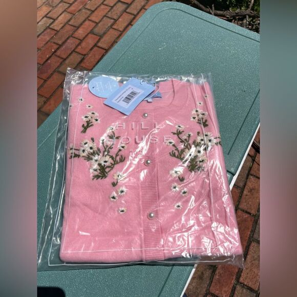 Hill House Audrey Embroidered Cardigan NWT - Picture 4 of 12